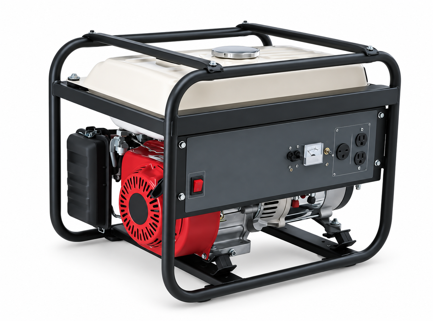 Open-frame gasoline generator